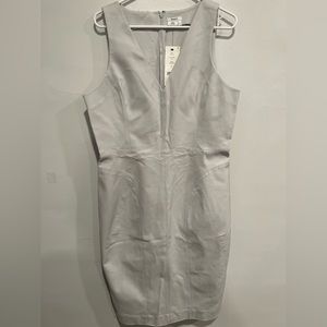 DKNY NWT Fitted Sheath Dress | Commodore Gray | Size 16 |